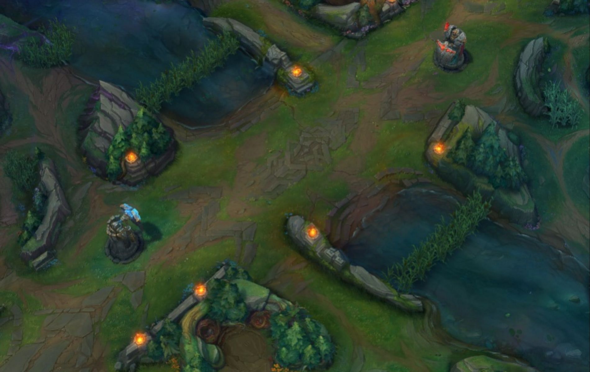 League of Legends season 14 Mid Lane terrain changes (image via Riot Games)